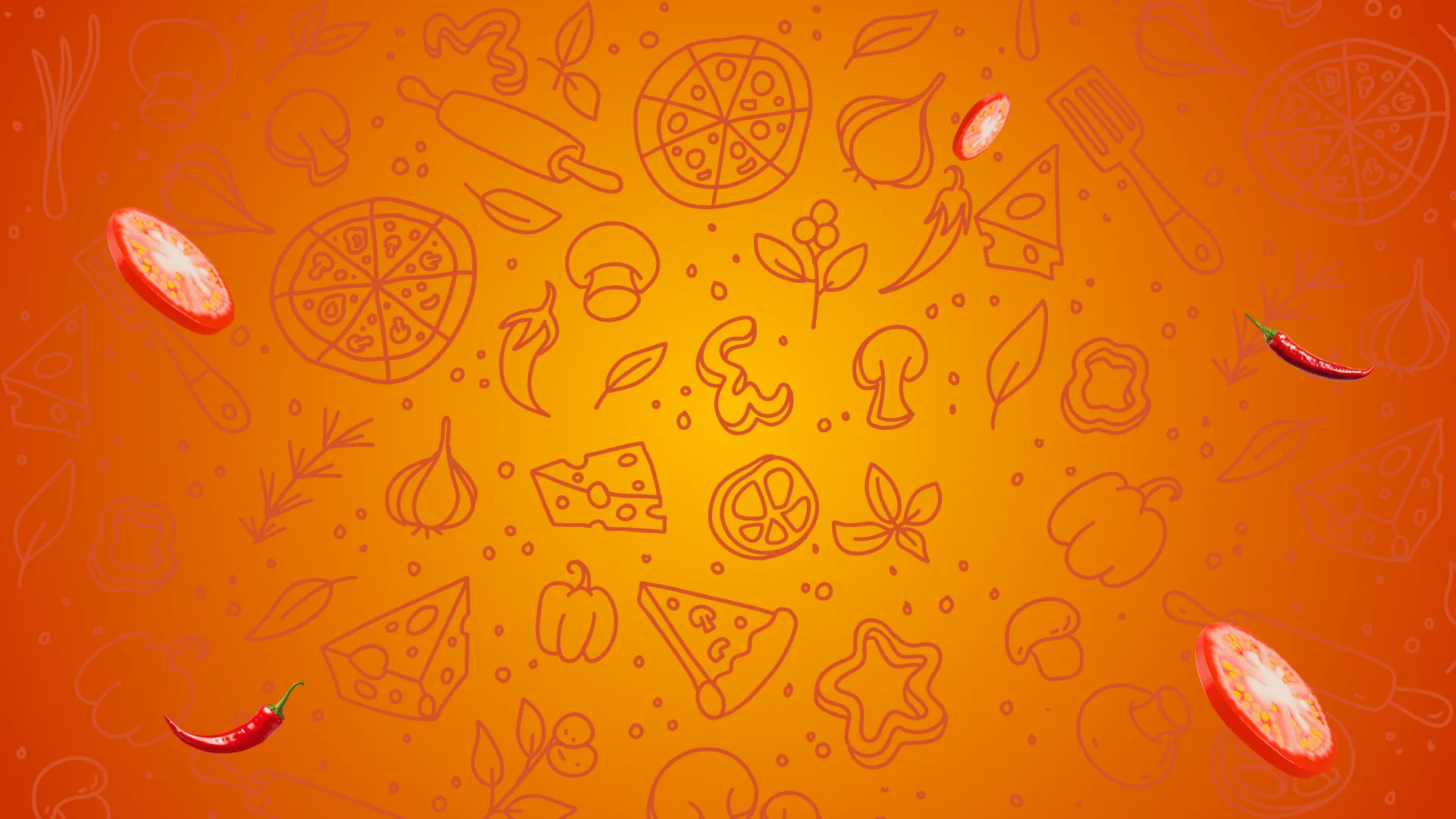 Desi Pizza Bites catering spread